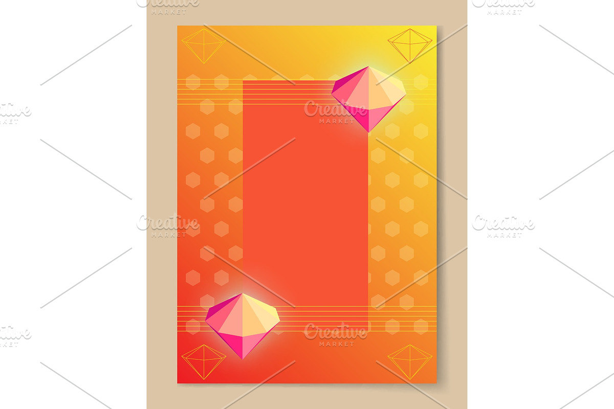 Abstract Poster with Bright Luminous in Illustrations - product preview 8