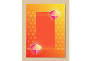 Abstract Poster with Bright Luminous