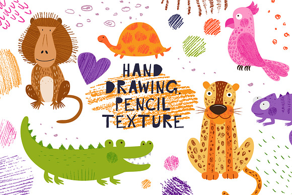 Cute African animals in Illustrations - product preview 3