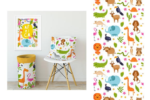 Cute African animals in Illustrations - product preview 6