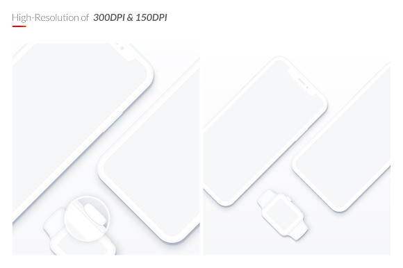 Apple Devices Mockup Set in Mobile & Web Mockups - product preview 3