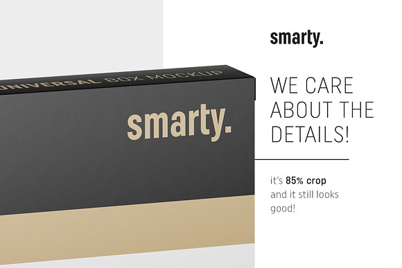 Box mockup / 115x50x15 mm in Product Mockups - product preview 3