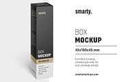 Box mockup / 45x180x45 mm