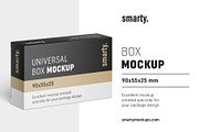 Soap box mockup / 90x55x25 mm