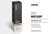 Box mockup / 30x110x30 mm