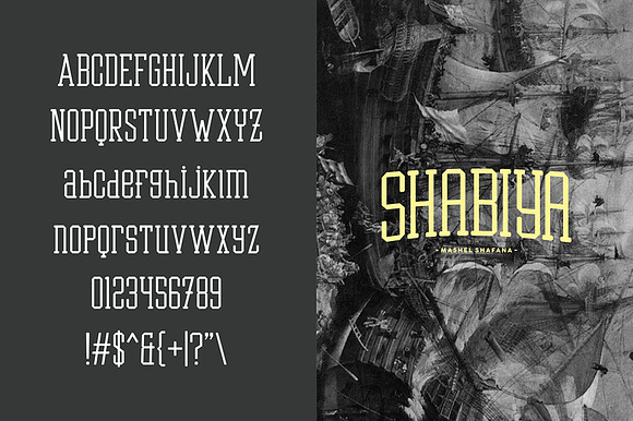 Shabiya typeface in Slab Serif Fonts - product preview 1