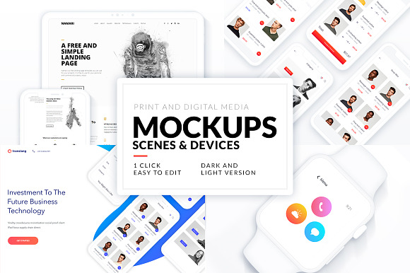 Apple Devices Mockup Set in Mobile & Web Mockups - product preview 7