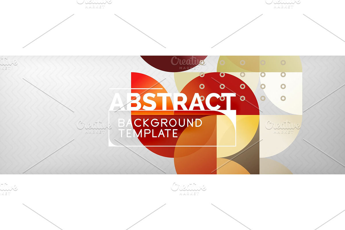Circles and semicircles abstract in Illustrations - product preview 8