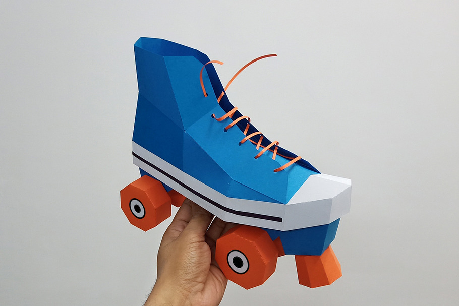 DIY Roller Skates - 3d papercraft