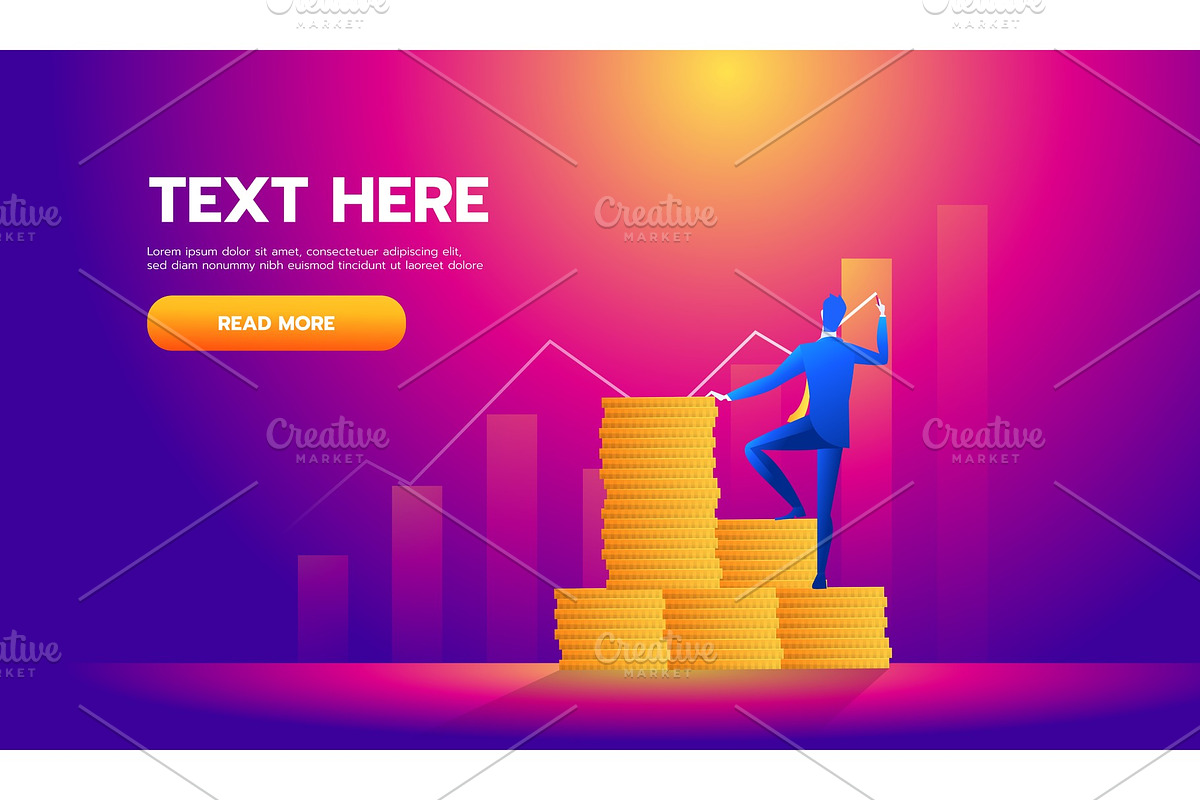 Business finance concept,Investor in Illustrations - product preview 8