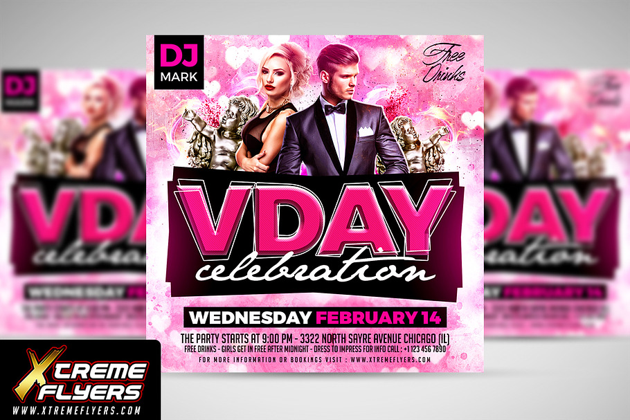 Valentines Flyer Template in Flyer Templates - product preview 8