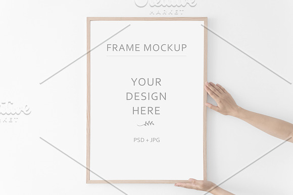 Wooden Frame Mockup Bundle. PSD+JPG in Print Mockups - product preview 1
