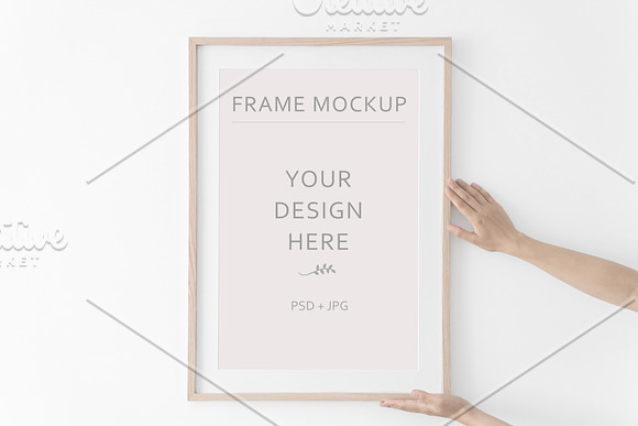 Wooden Frame Mockup Bundle. PSD+JPG in Print Mockups - product preview 2