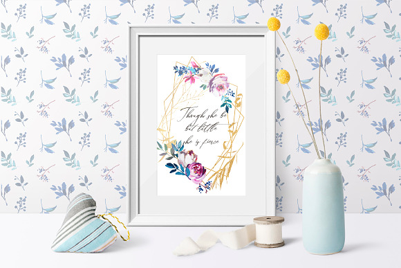 Garden Bloom Floral Clipart Set in Illustrations - product preview 6