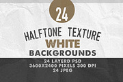 24Halftone Texture White Backgrounds
