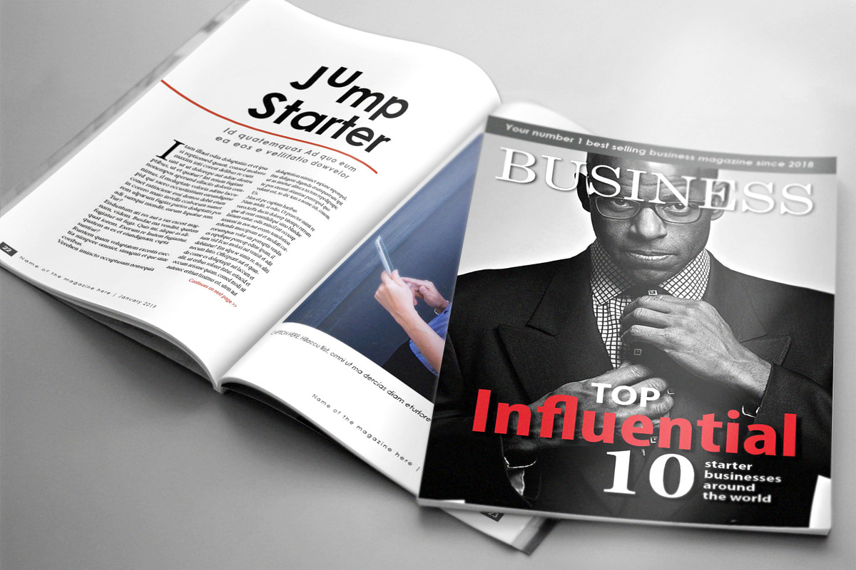 32 Page Business Magazine Template in Magazine Templates - product preview 8