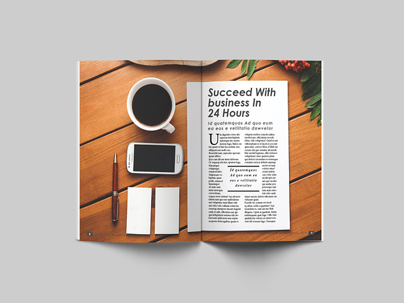 32 Page Business Magazine Template in Magazine Templates - product preview 15