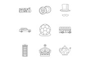 Country United Kingdom icons set