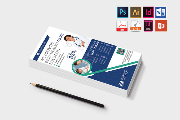 Rack Card | Doctor DL Flyer Vol-02 in Flyer Templates - product preview 2