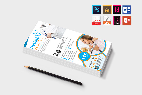 Rack Card | Doctor DL Flyer Vol-03 in Flyer Templates - product preview 2