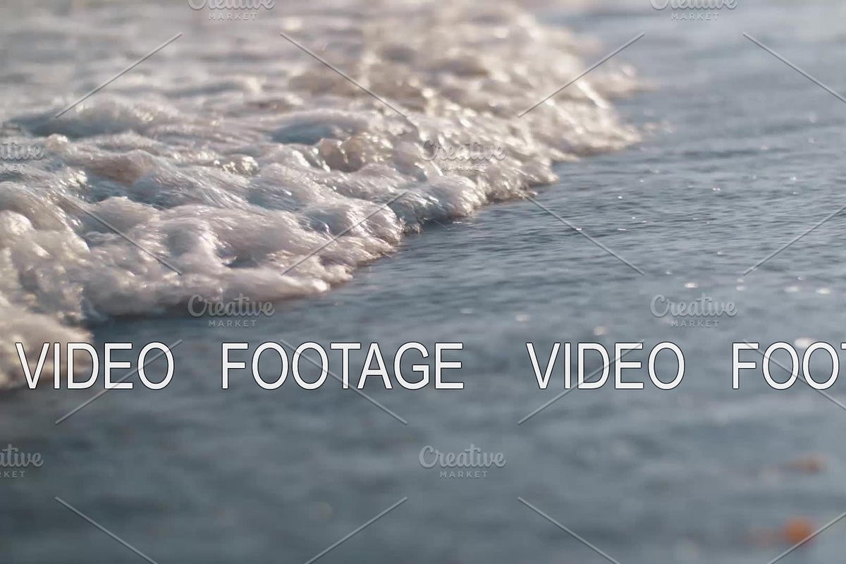 Foamy waves rolling in on the sea in Graphics - product preview 8