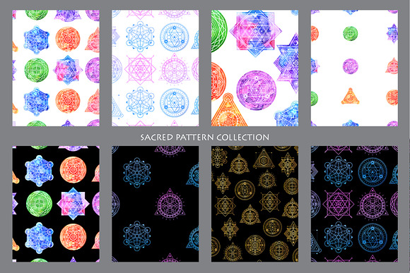 Sacred Geometry Vector Symbols in Objects - product preview 8
