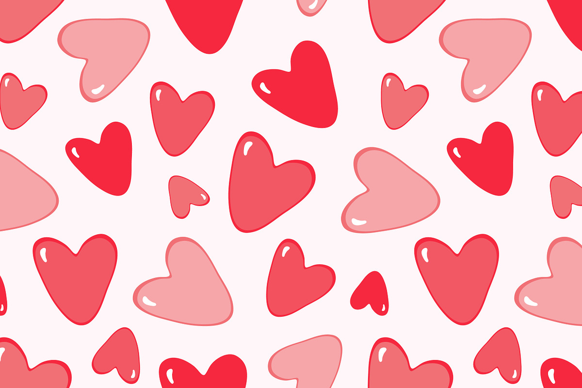 Heart seamless print in Patterns - product preview 8