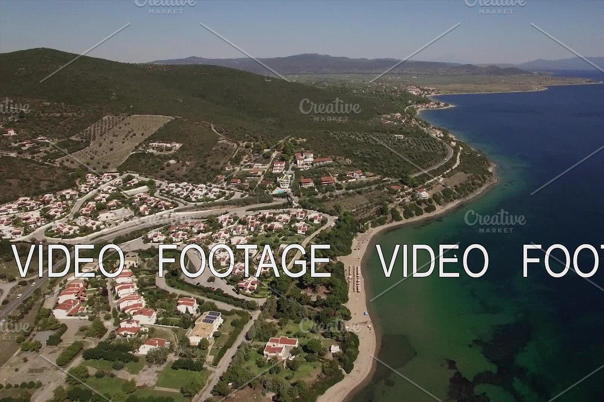Aerial scene of sea, coastline and in Graphics - product preview 8