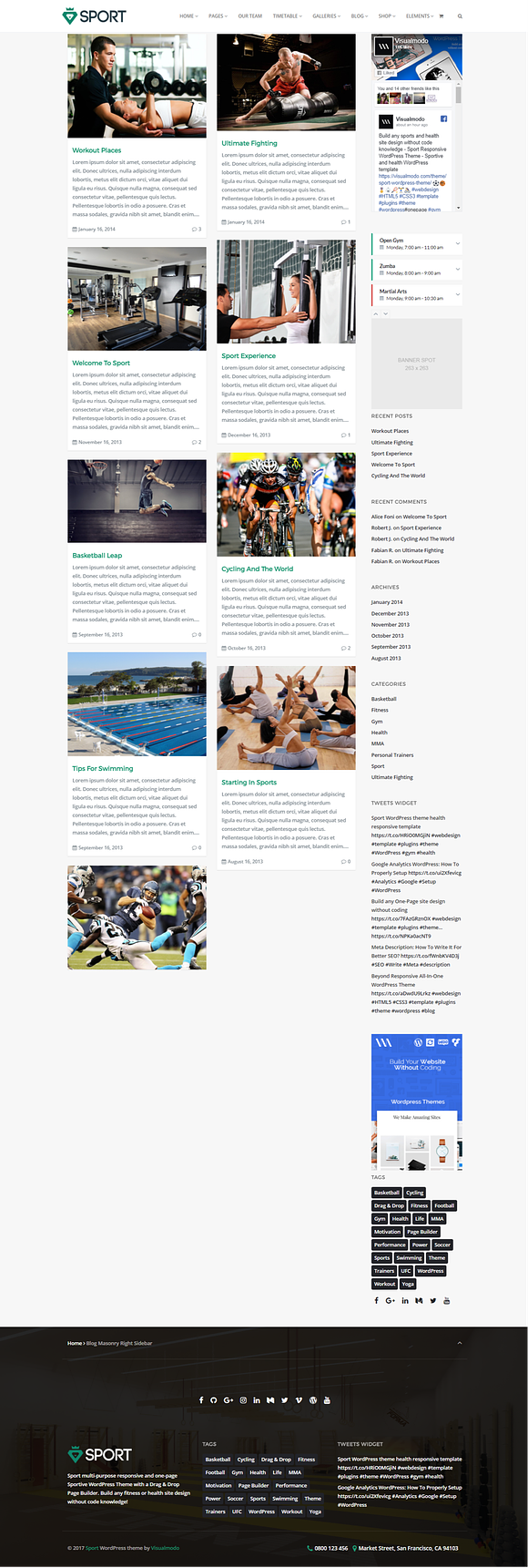 Sport WordPress Theme in WordPress Business Themes - product preview 8