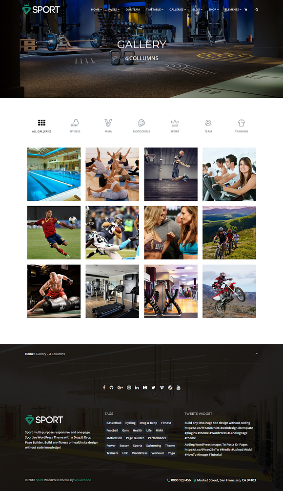 Sport WordPress Theme in WordPress Business Themes - product preview 11