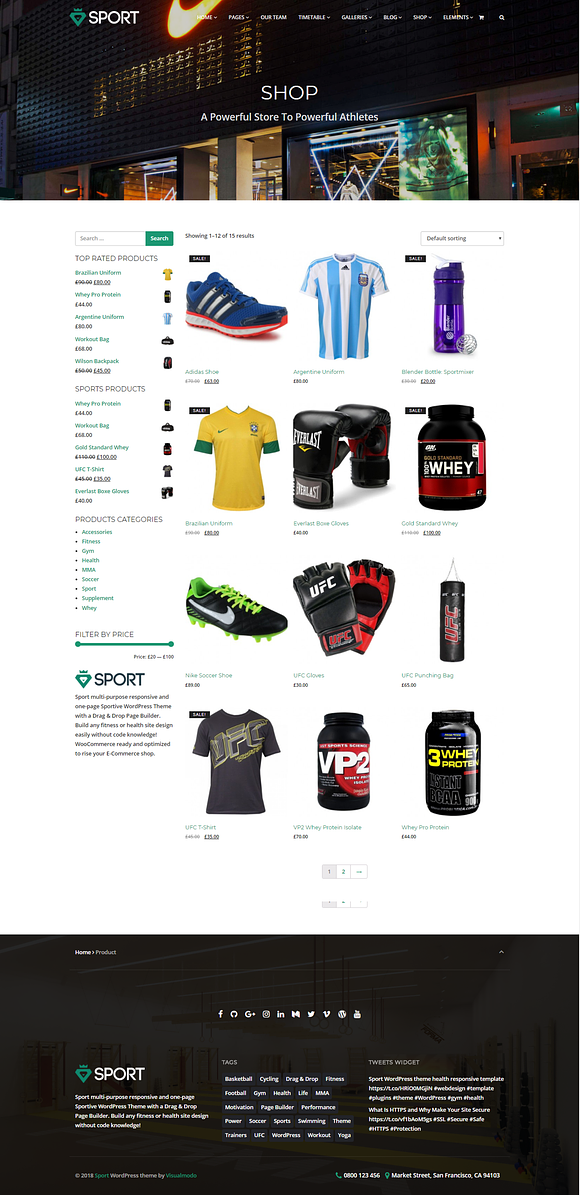 Sport WordPress Theme in WordPress Business Themes - product preview 13