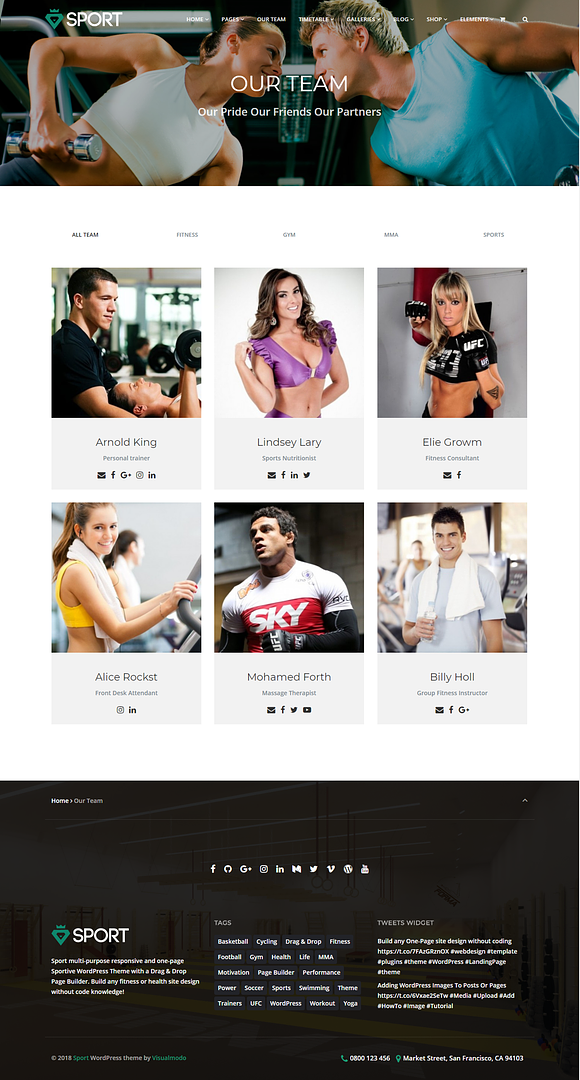 Sport WordPress Theme in WordPress Business Themes - product preview 14