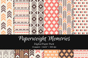 Patterned Paper – Tribal Aztec Pink