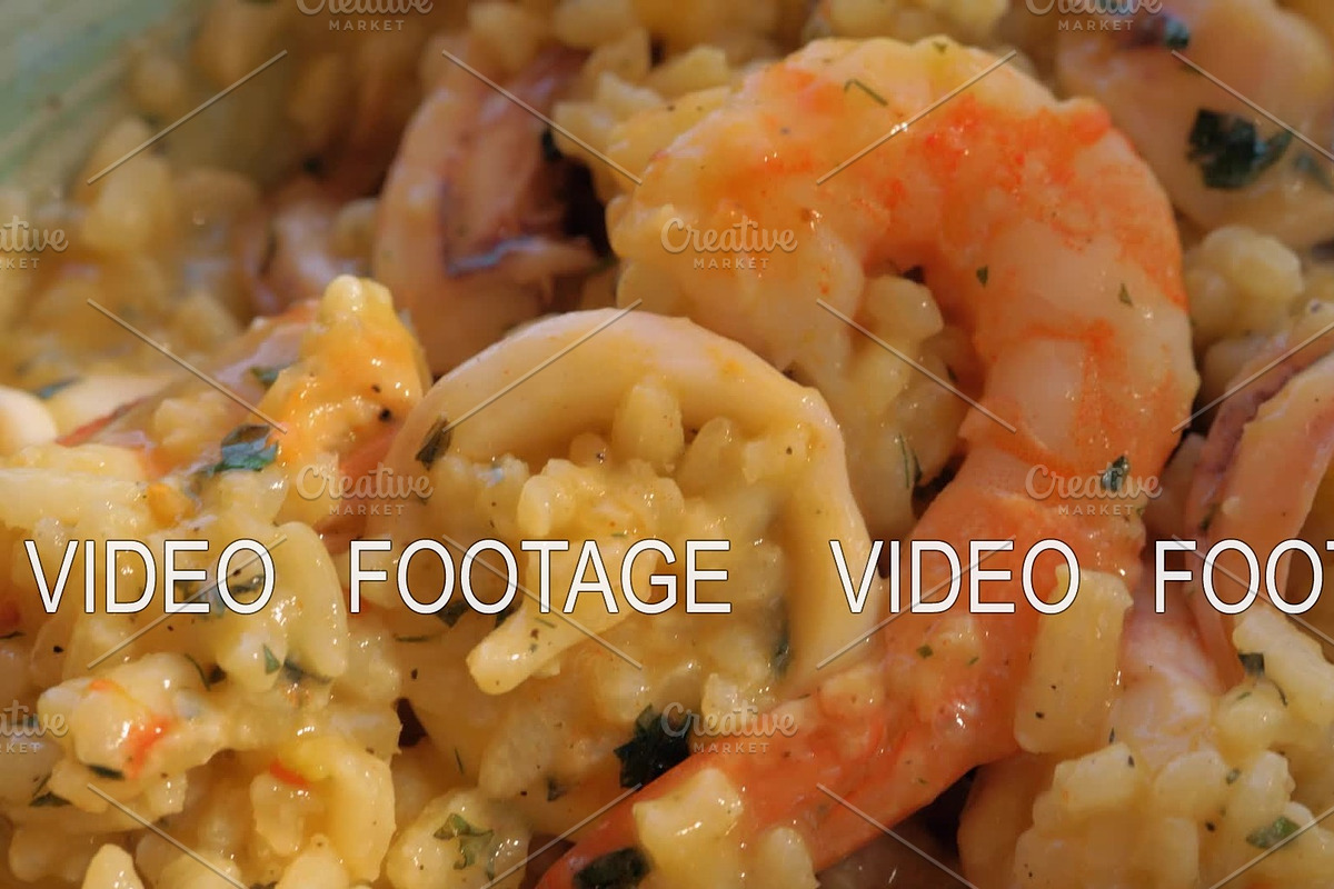 Squid and shrimp risotto dish in Graphics - product preview 8