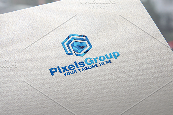 Pixels Group | Letter G & P Logo in Logo Templates - product preview 1