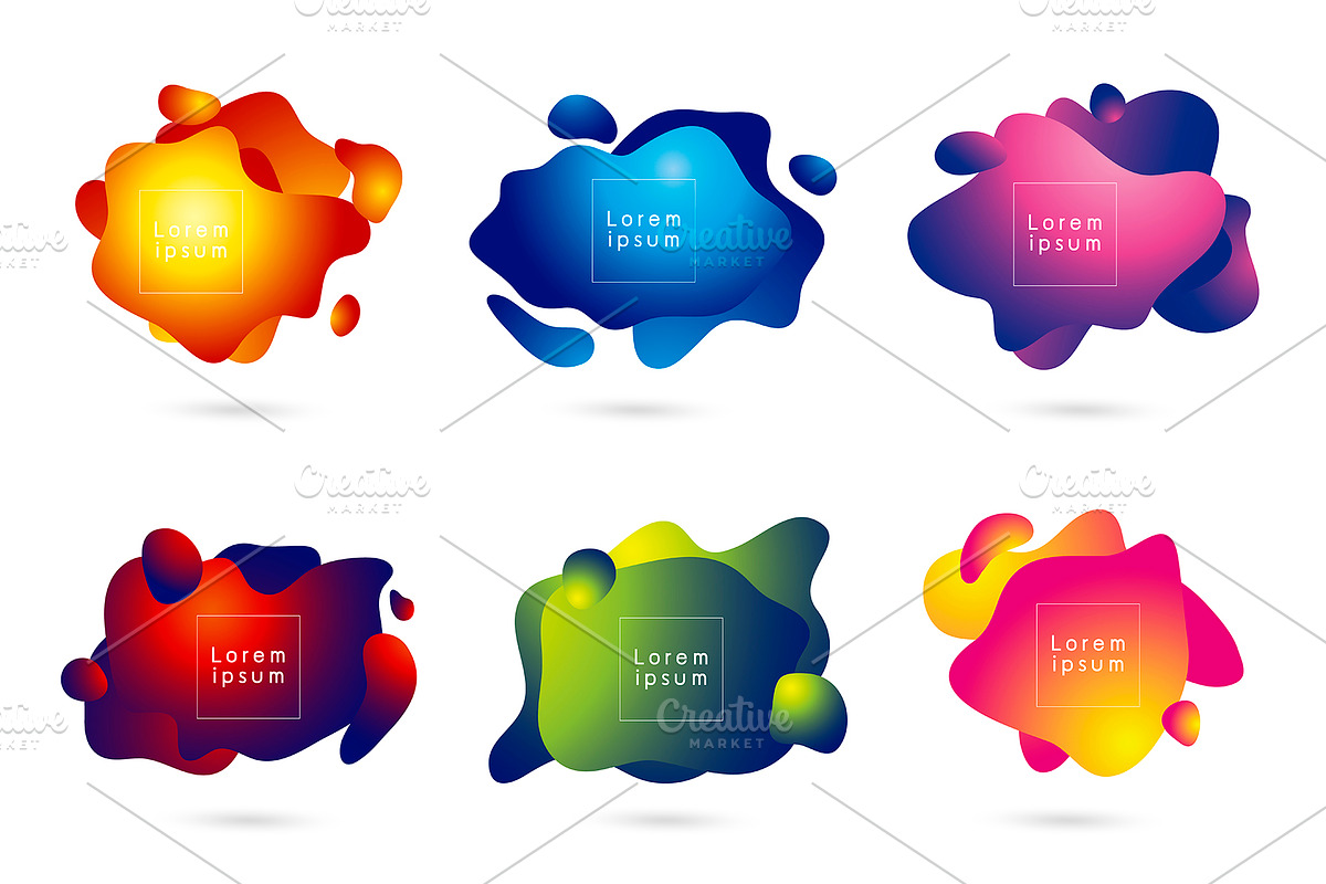  Fluid color shape design in Illustrations - product preview 8