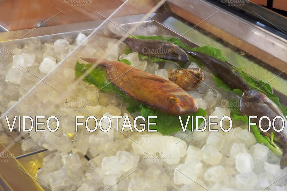 Fresh fish in sea food store in Graphics - product preview 8
