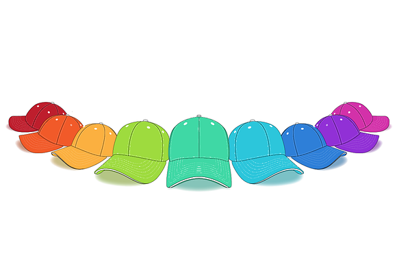 6 Panel Hat Mockups in Product Mockups - product preview 4