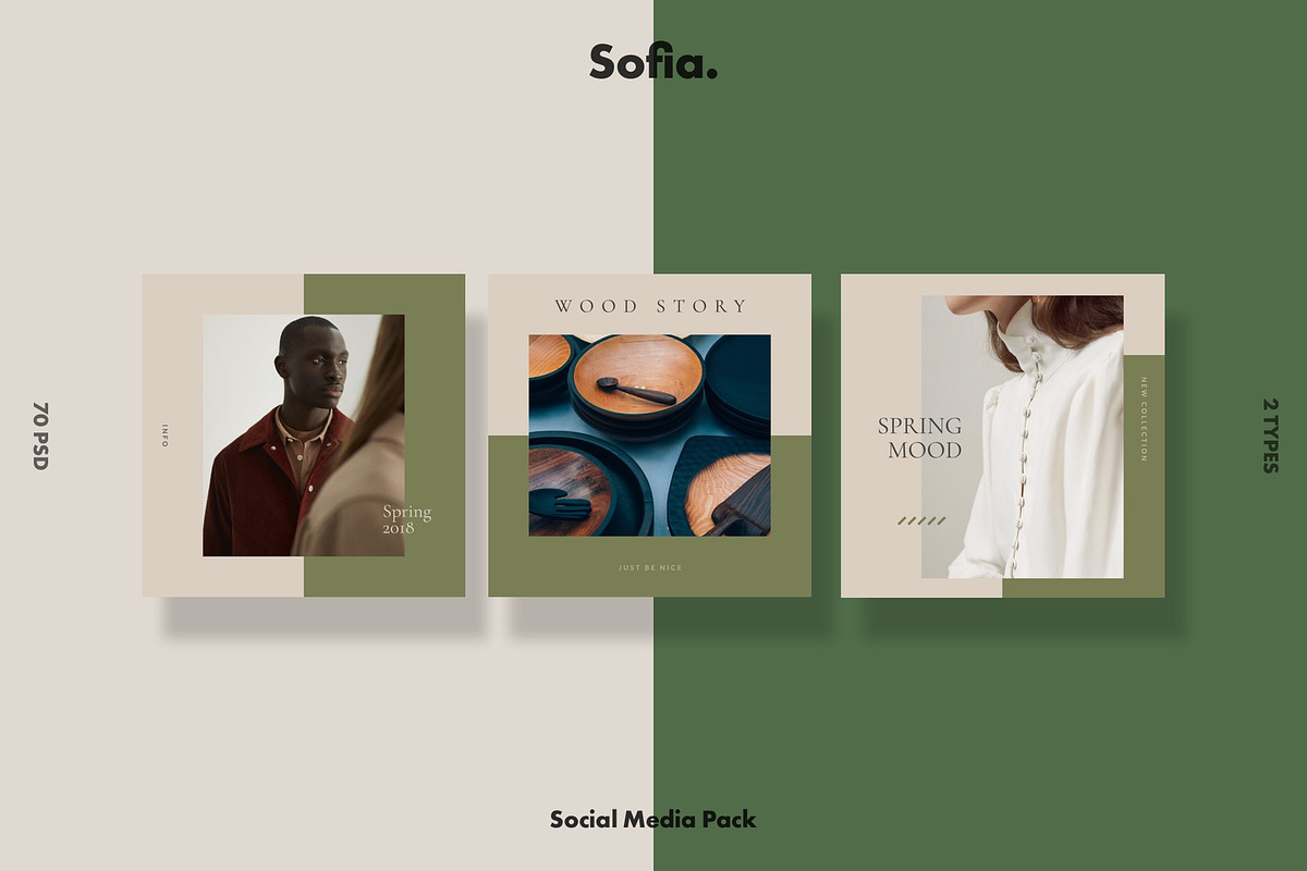 Sofia Social Media Kit for Instagram in Instagram Templates - product preview 8