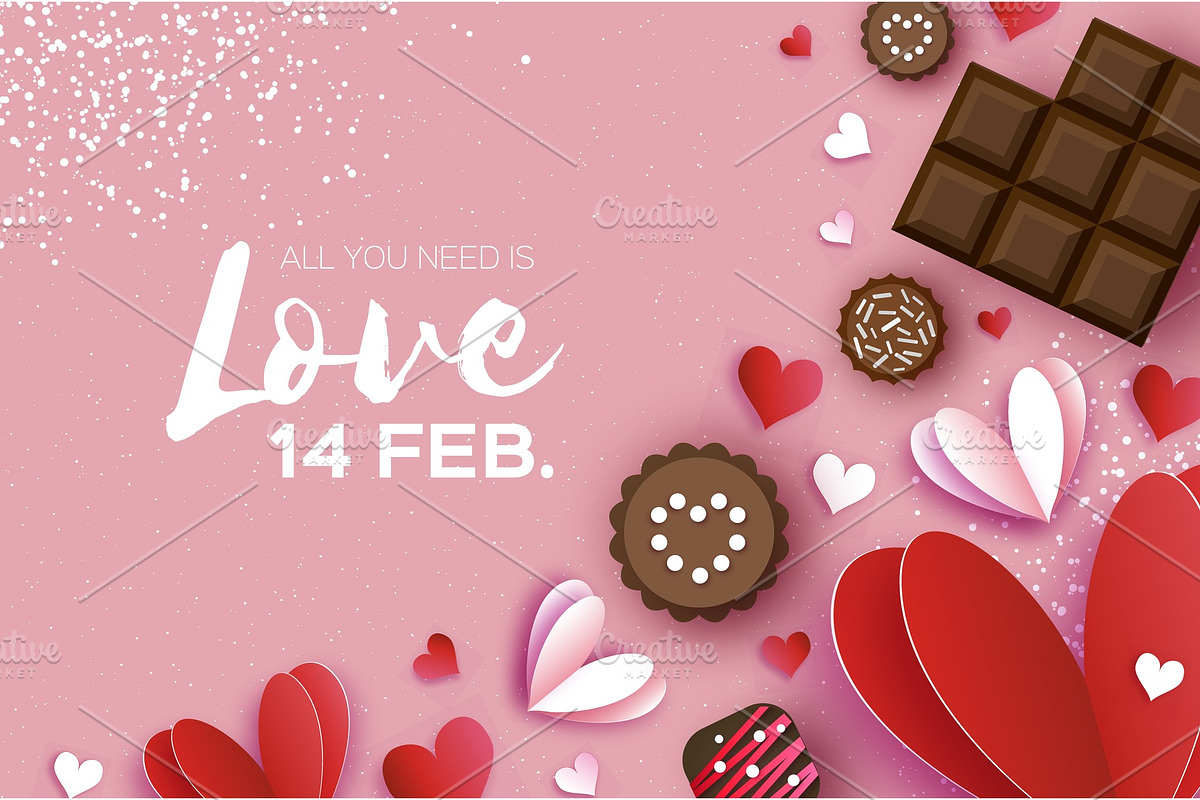 Love Chocolate. Valentines Day in Objects - product preview 8