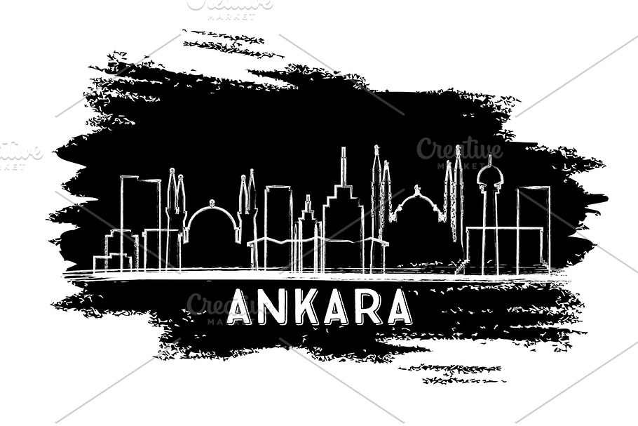 Ankara Turkey City Skyline  in Illustrations - product preview 8