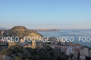 Panorama of Alicante on the coast of