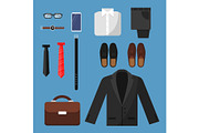 Businessman clothes. Fashion mens