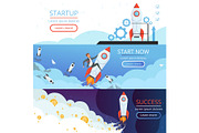 Startup banners. New idea or