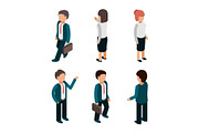 Business people isometric. Office