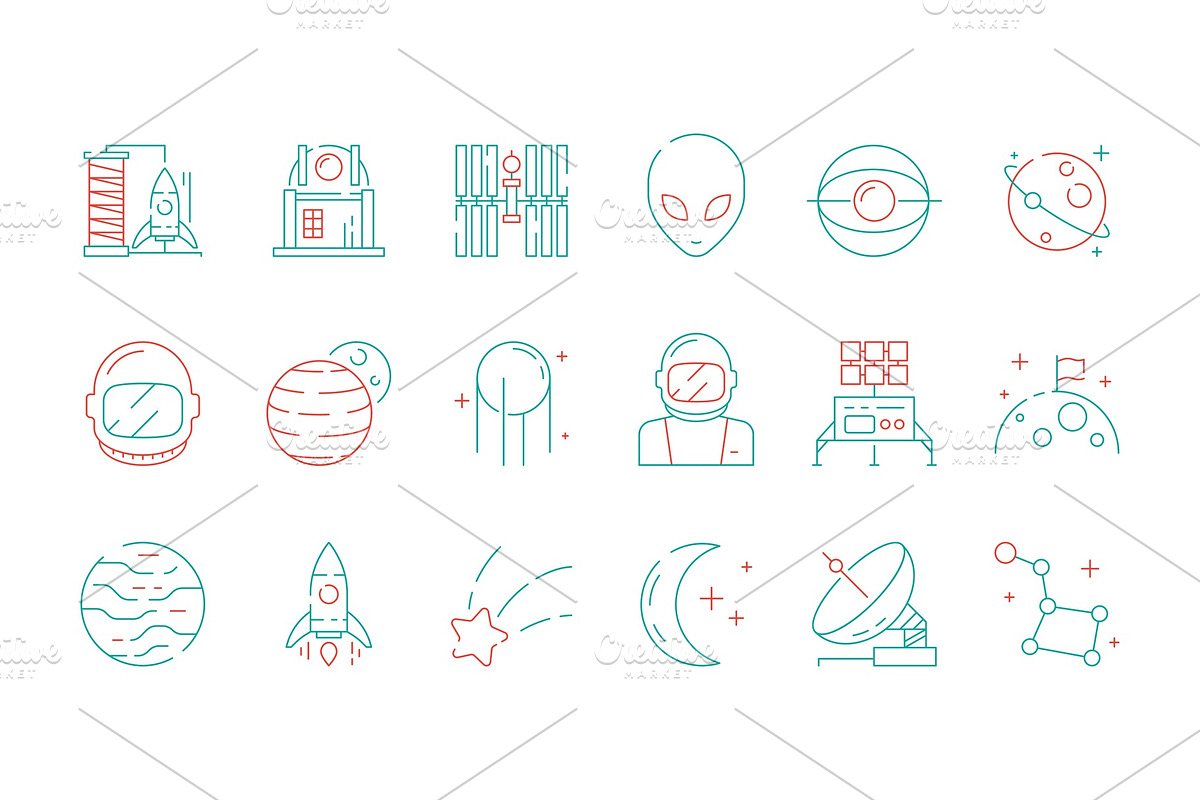 Space colored icon. Astronomy in Graphics - product preview 8