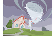 Nature disaster background. Weather