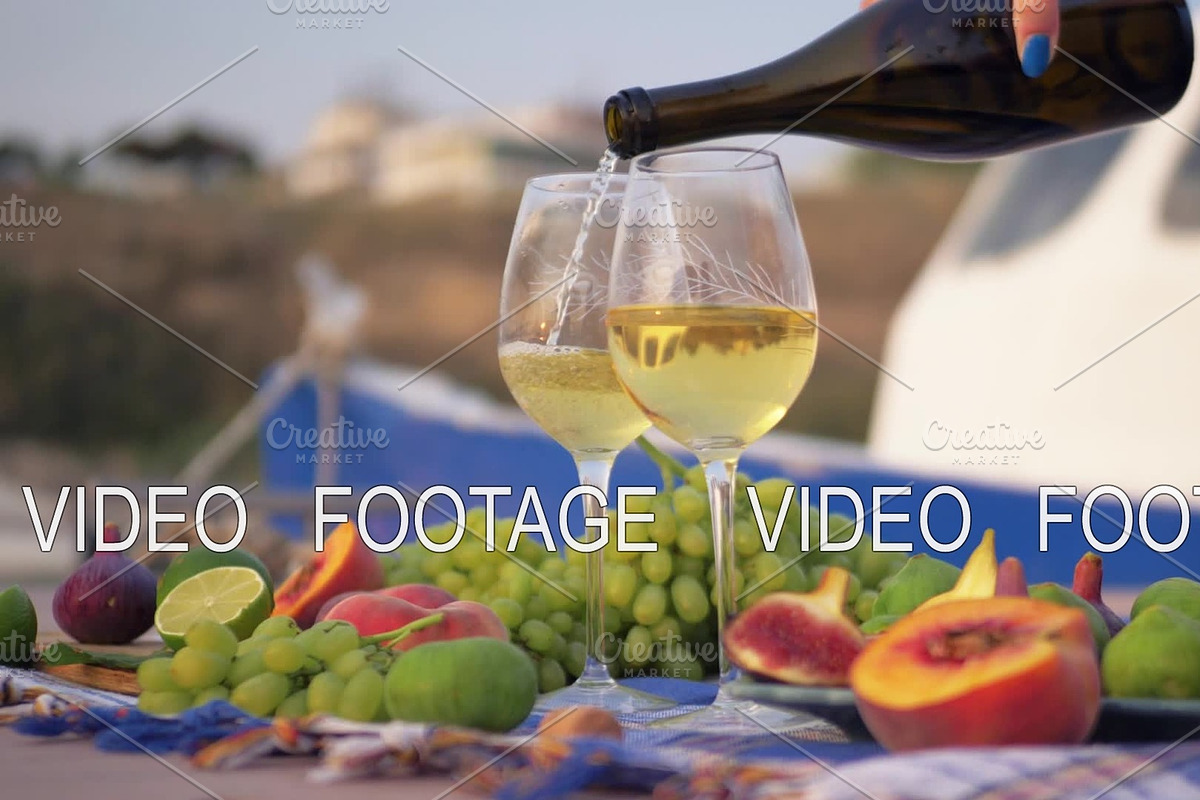 Having wine and fresh fruits near in Graphics - product preview 8