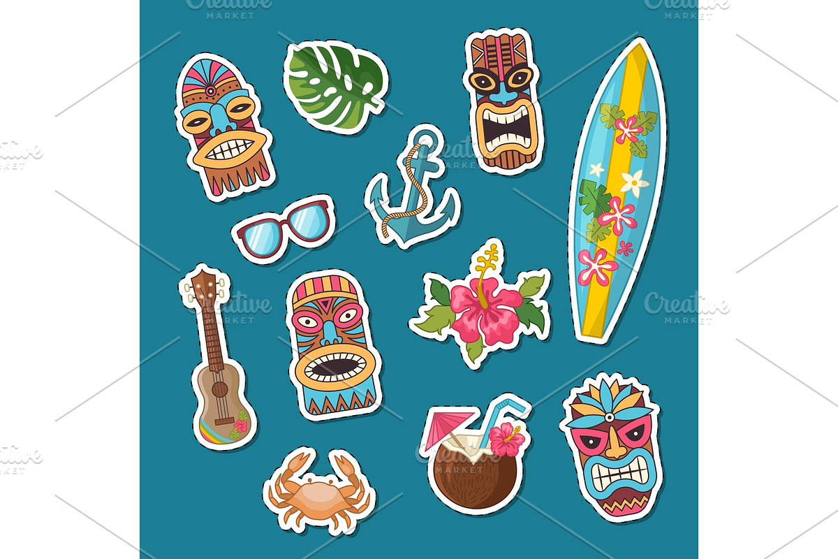 Vector cartoon summer travel in Objects - product preview 8
