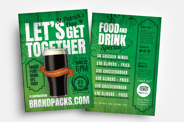 St Patrick's Day Flyer Templates